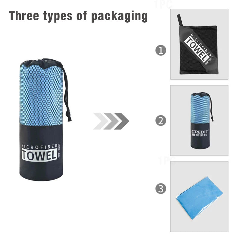 Quick-Dry Microfiber Towel – Beach, Gym & Travel Ready