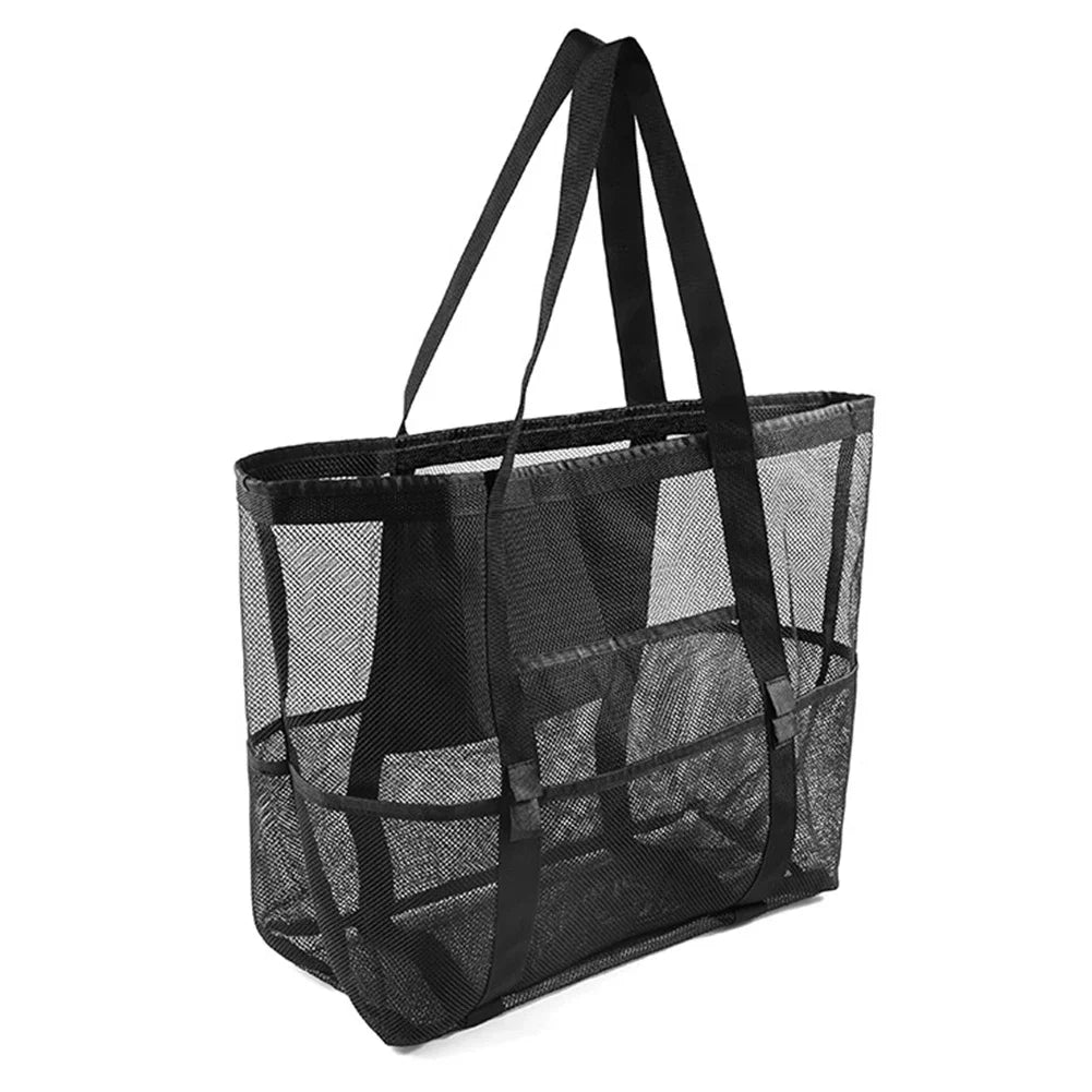 Portable Mesh Beach Bag – Toy & Towel Storage for Kids and Families