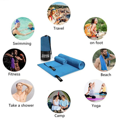 Quick-Dry Microfiber Towel – Beach, Gym & Travel Ready