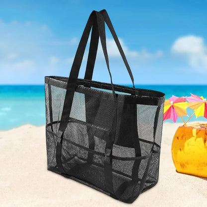 Portable Mesh Beach Bag – Toy & Towel Storage for Kids and Families
