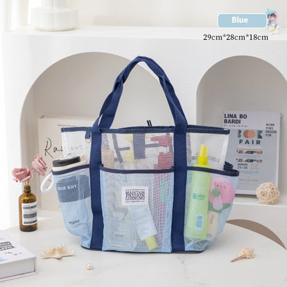 Mesh Cosmetic Large Capacity Bath Wash Beach Bag - 17 day delivery time