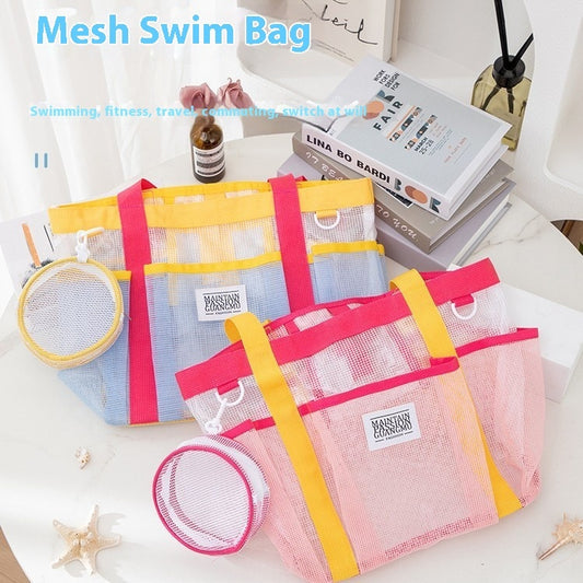 Mesh Cosmetic Large Capacity Bath Wash Beach Bag - 17 day delivery time